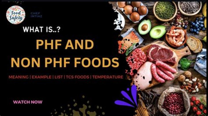 Can you identify which foods are PHF