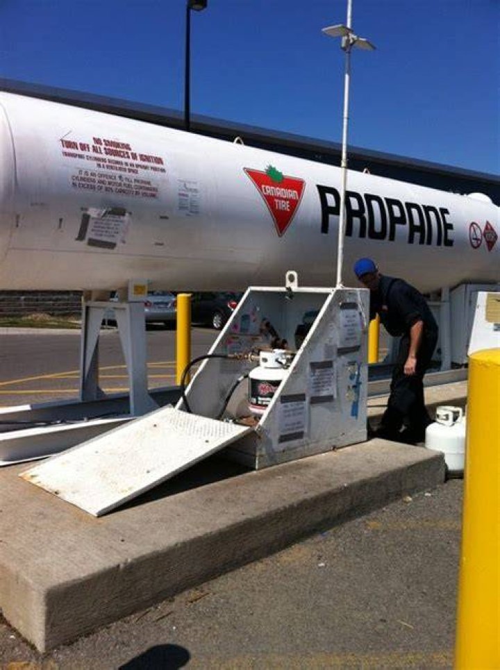How much is propane refill at Canadian Tire