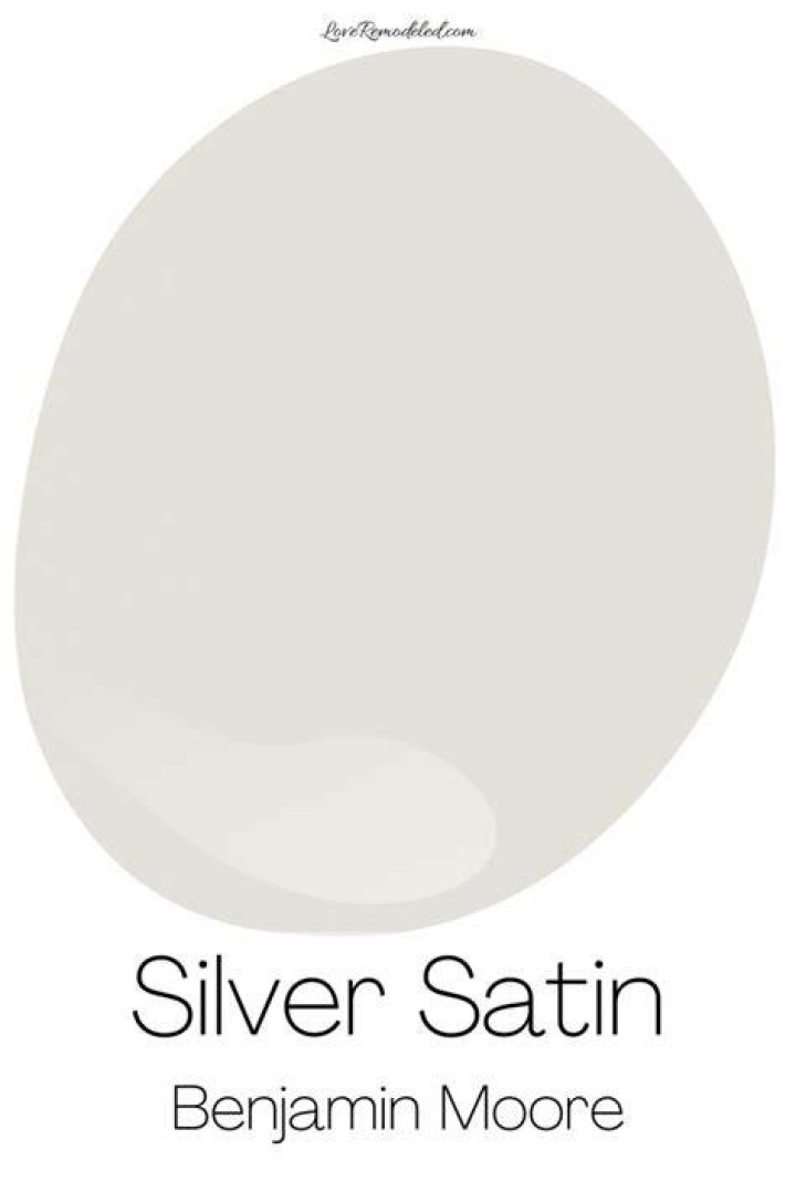 What color is Benjamin Moore Silver Satin