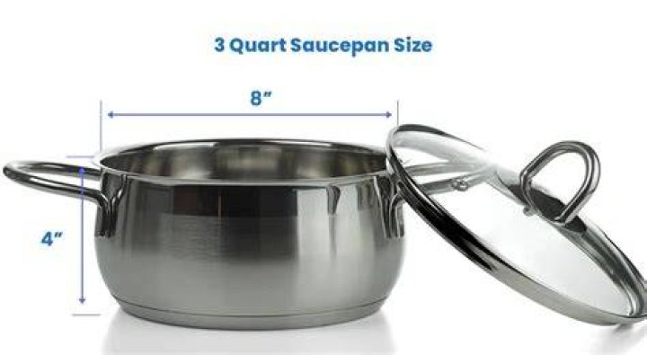 What size is a 3 quart saucepan